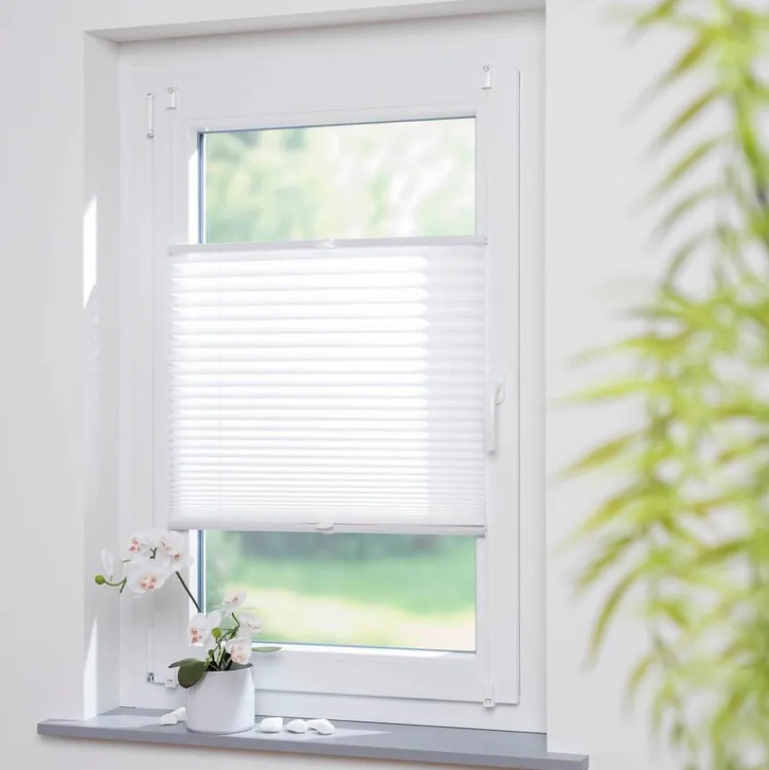 Liedeco Vorhänge & Gardinen|Klemmfix-Plissee Easy 90 x 130 cm