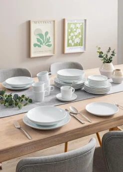 Clearance Kombiservice Cucina Bianca 30tlg. Geschirr