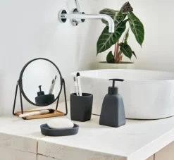 Clearance Kosmetikspiegel Ø 17,50 cm, Höhe 20,50 cm Bad-Spiegel