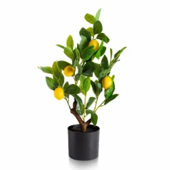 Grünpflanzen|Kunstpflanze Zitronenbäumchen 55 cm