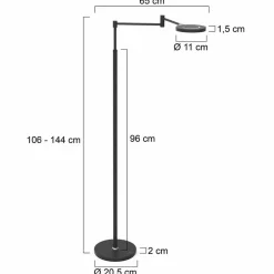 New LED-Akkustehlampe Soleil Akkuleuchten|Stehlampen