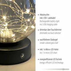 Sale LED-Akkutischleuchte Fadas Tischlampen