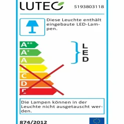 Lutec LED-Außenwandleuchte Cuba