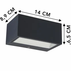 Eco-Light LED-Außenwandleuchte Gemini
