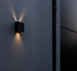 Lutec Außenwandleuchten|Außenwandleuchten|LED-Außenwandleuchte Gemini