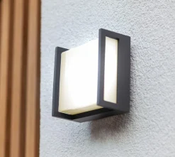 Lutec LED-Außenwandleuchte QUBO