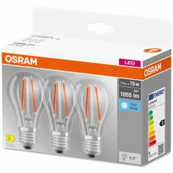 Osram LED-Birne E27/7,5 Watt/Energie D