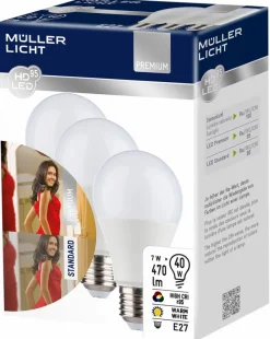 MÜLLER-LICHT E27|LED-Birne E27/7 Watt/Energie G