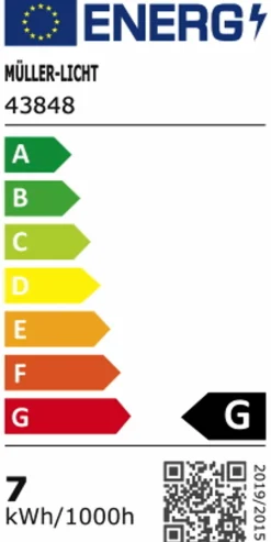 MÜLLER-LICHT E27|LED-Birne E27/7 Watt/Energie G