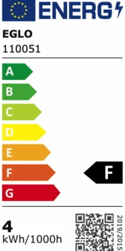 EGLO LED-Birnenform E27/4 Watt/Energie F