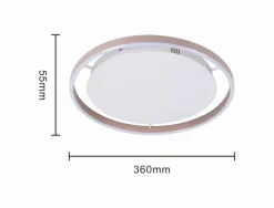 GeeTi LED-Deckenleuchte Arles