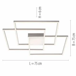 JUST LIGHT. Deckenleuchten|LED-Deckenleuchte Asmin