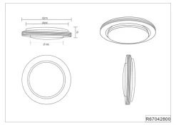 Reality Leuchten LED-Deckenleuchte Atria