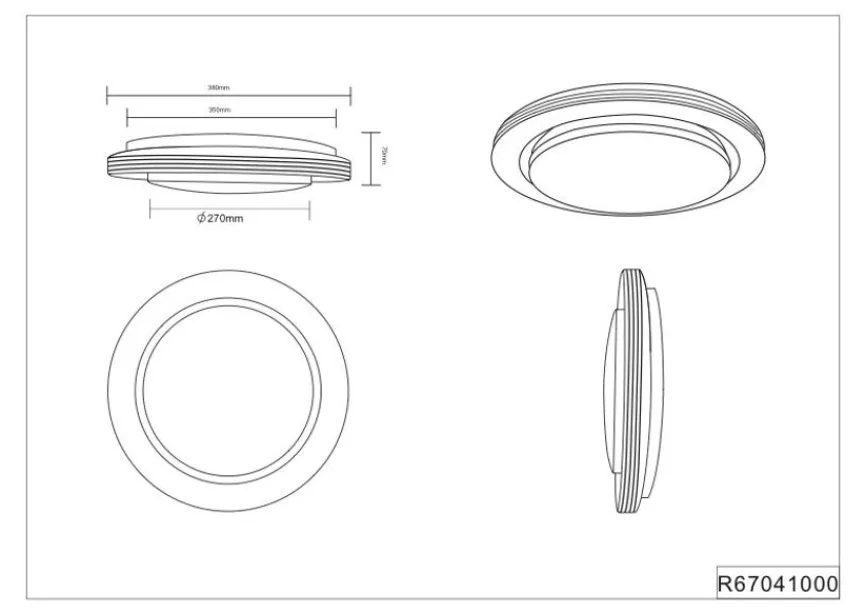 Reality Leuchten LED-Deckenleuchte Atria