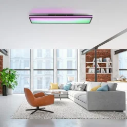 JUST LIGHT. LED-Deckenleuchte Mario Black