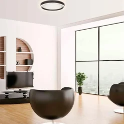 Steinhauer Deckenleuchten|LED-Deckenleuchte Metall,