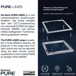 Neuhaus PURE LED-Deckenleuchte Pure Lines