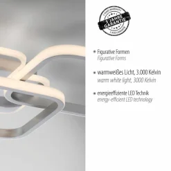 JUST LIGHT. LED-Deckenleuchte Sevent