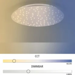 JUST LIGHT. LED-Deckenleuchte Sparkle