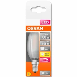 Osram E14|LED-Kerze matt E14/ 5,5Watt/ Energie E