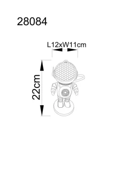 Kinder Globo LED-Kinderlampe Cosmo