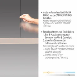 SCHÖNER WOHNEN-Kollektion Pendelleuchten|LED-Pendelleuchte Adriana Round