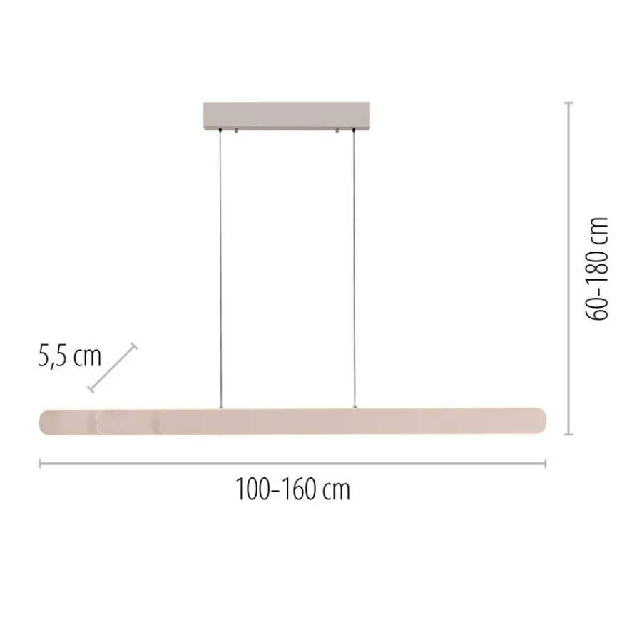 SCHÖNER WOHNEN-Kollektion Pendelleuchten|LED-Pendelleuchte Adriana Round