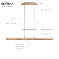 ELOBRA LED-Pendelleuchte Columbia