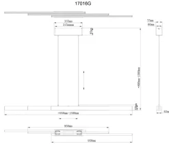 Globo LED-Pendelleuchte Ethan