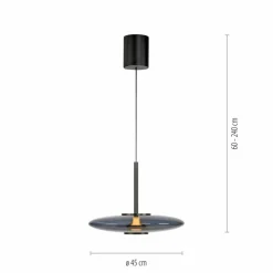 Neuhaus PURE LED-Pendelleuchte Pure E-Vitrum