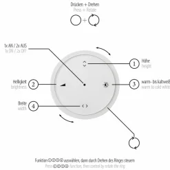 Neuhaus PURE Pendelleuchten|LED-Pendelleuchte Pure-Moto-Rise