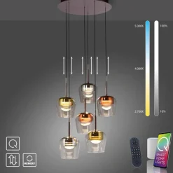 Q SMART HOME LIGHTS Pendelleuchten|LED-Pendelleuchte Q-Kon