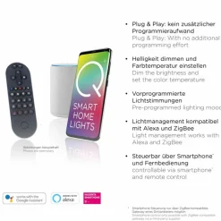 Q SMART HOME LIGHTS Pendelleuchten|LED-Pendelleuchte Q-Kon