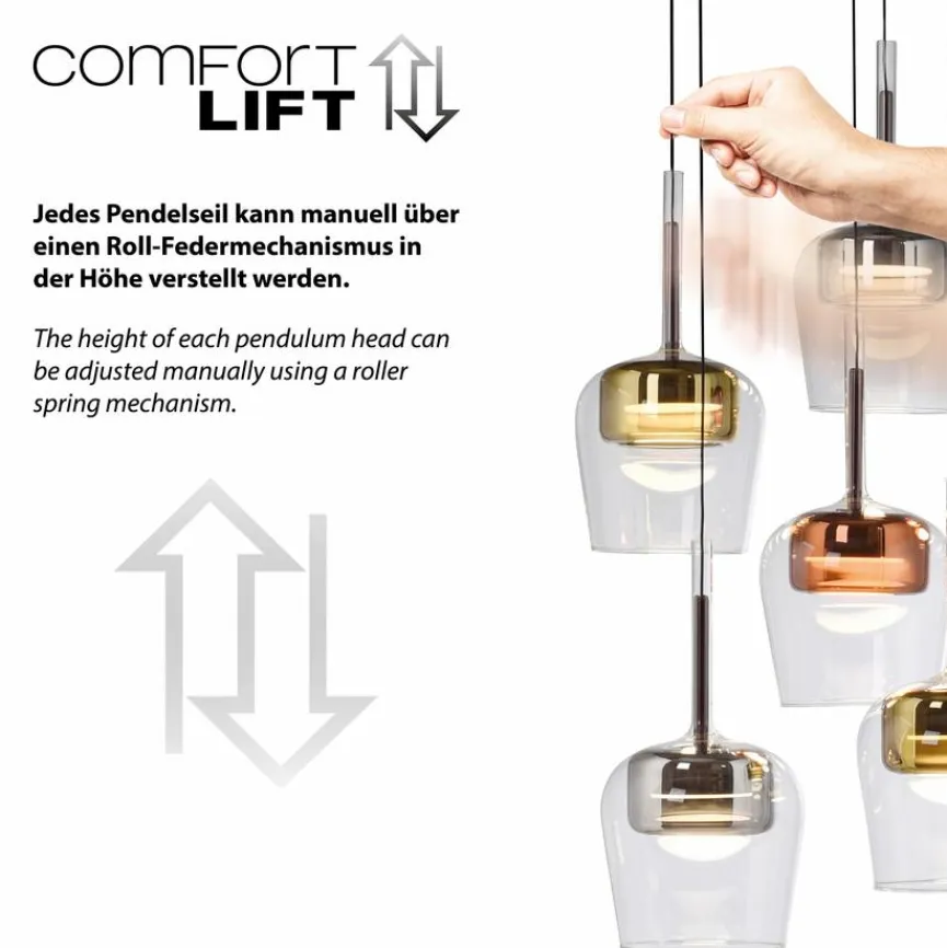 Q SMART HOME LIGHTS Pendelleuchten|LED-Pendelleuchte Q-Kon