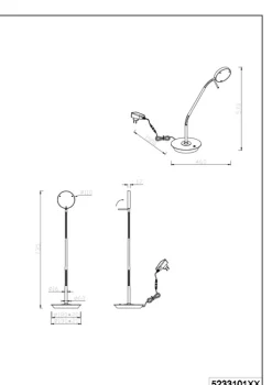 Trio Tischlampen|LED-Tischleuchte Monza