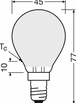 Osram E14|LED-Tropfen E14/2,9 Watt/Energie C