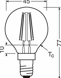 Osram LED-Tropfen E14/2,9 Watt/Energie C
