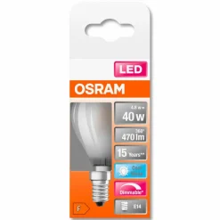 Osram E14|LED-Tropfen matt E14/ 4,8Watt/ Energie F
