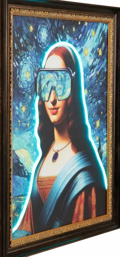 KARE DESIGN Bilder Mit Rahmen|LED-Wandbild 80 x 100 cm Art Lady