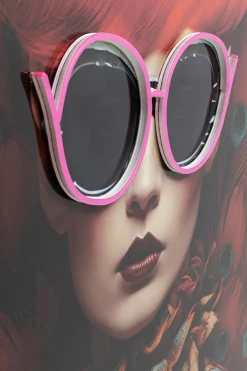 KARE DESIGN LED-Wandbild 80 x 80 cm Fancy Red Lady