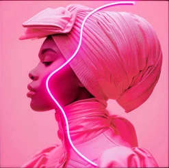 Online LED-Wandbild 80 x 80 cm Woman Bilder Mit Rahmen