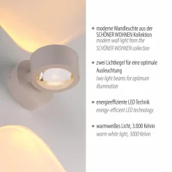 SCHÖNER WOHNEN-Kollektion LED-Wandleuchte Chia