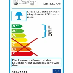 Eco-Light LED-Wandleuchte Helix