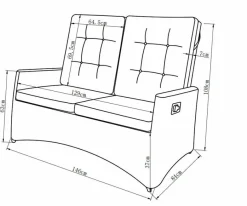Loungemöbel-Sets|Loungemöbel Set Deluxe Lounge 5 tlg