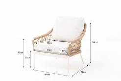 Segarda Loungemöbel Set Mykonos 4-tlg.