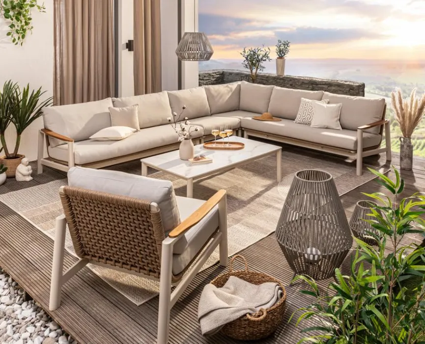 Segarda Loungemöbel Set Santorini Lounge 3-tlg.