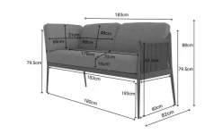 Loungemöbel-Sets|Loungesofa Pescara