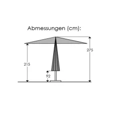 Outlet Marktschirm Rooftop 350 cm Sonnenschirme