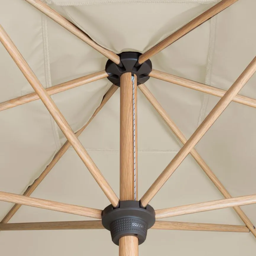 Doppler Sonnenschirme|Marktschirm Alu Wood ø 350 cm