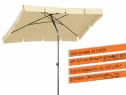 Schneider Schirme Sonnenschirme|Balkonschirme|Marktschirm Aquila 265 x 150 cm